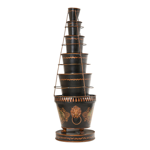 1920s Tiered Tole Jardiniere