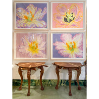 Christian Brechneff, Tulip Pastel on Pale Mauve