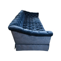 Vintage Deeply Tufted Sofa with Sloping Arms