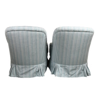 Pair of Vintage Tufted-Back Armchairs