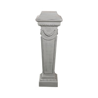 Large Wood Carved Painted Pedestal