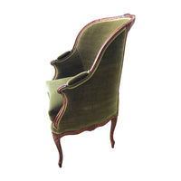 Louis XV Carved Walnut Bergere