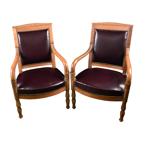 Pair of Charles X Armchairs