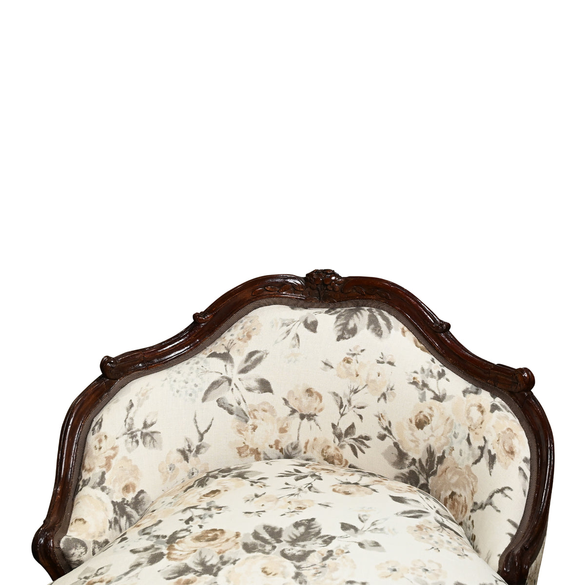 Louis XV-Style Carved Walnut Duchesse
