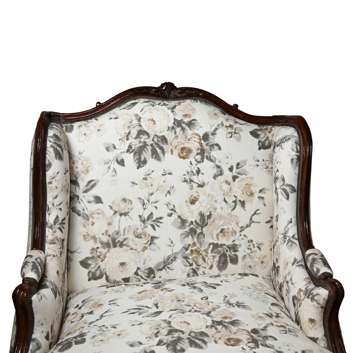 Louis XV-Style Carved Walnut Duchesse