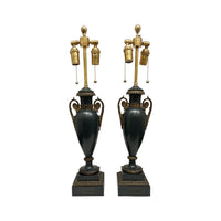 Pair of Empire Tole Lamps