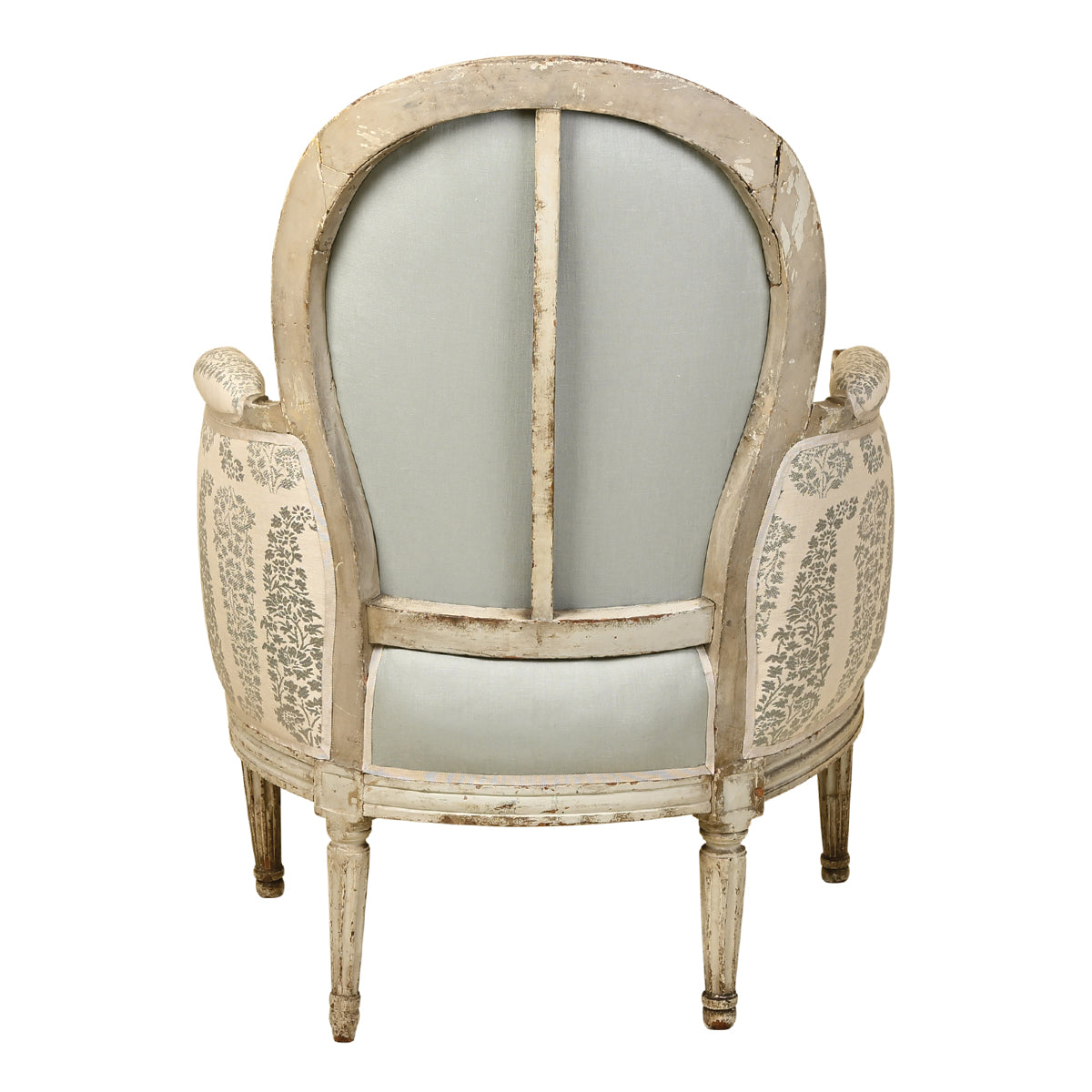 French Louis XVI Painted Bergere