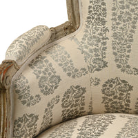 French Louis XVI Painted Bergere