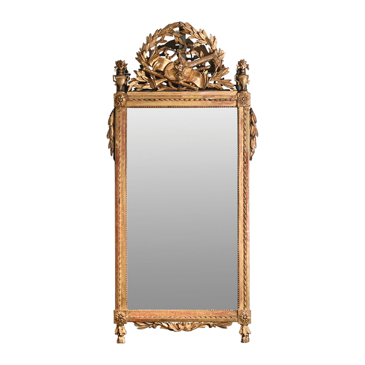 Late 18th Century French Large Gilt Mirror