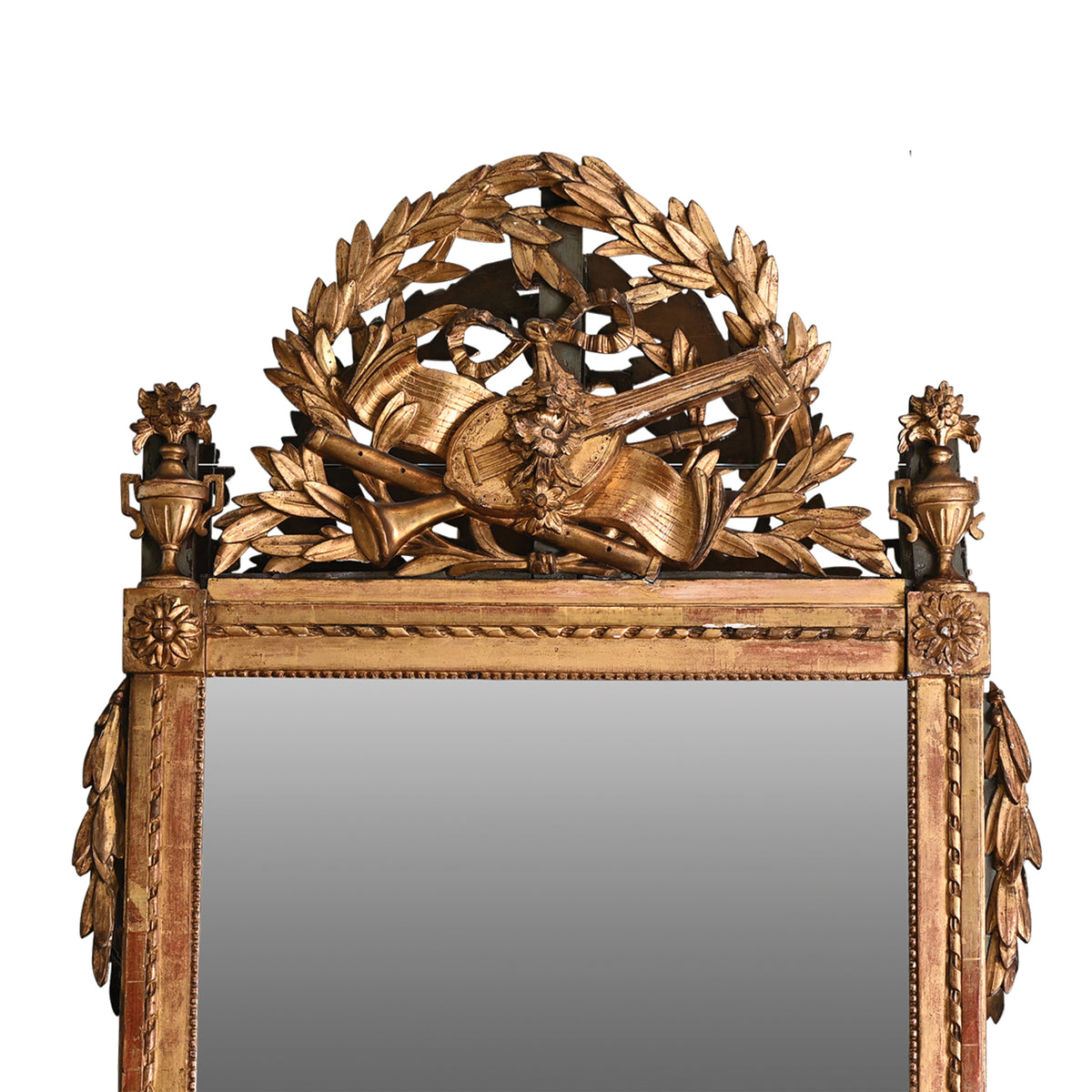 Late 18th Century French Large Gilt Mirror