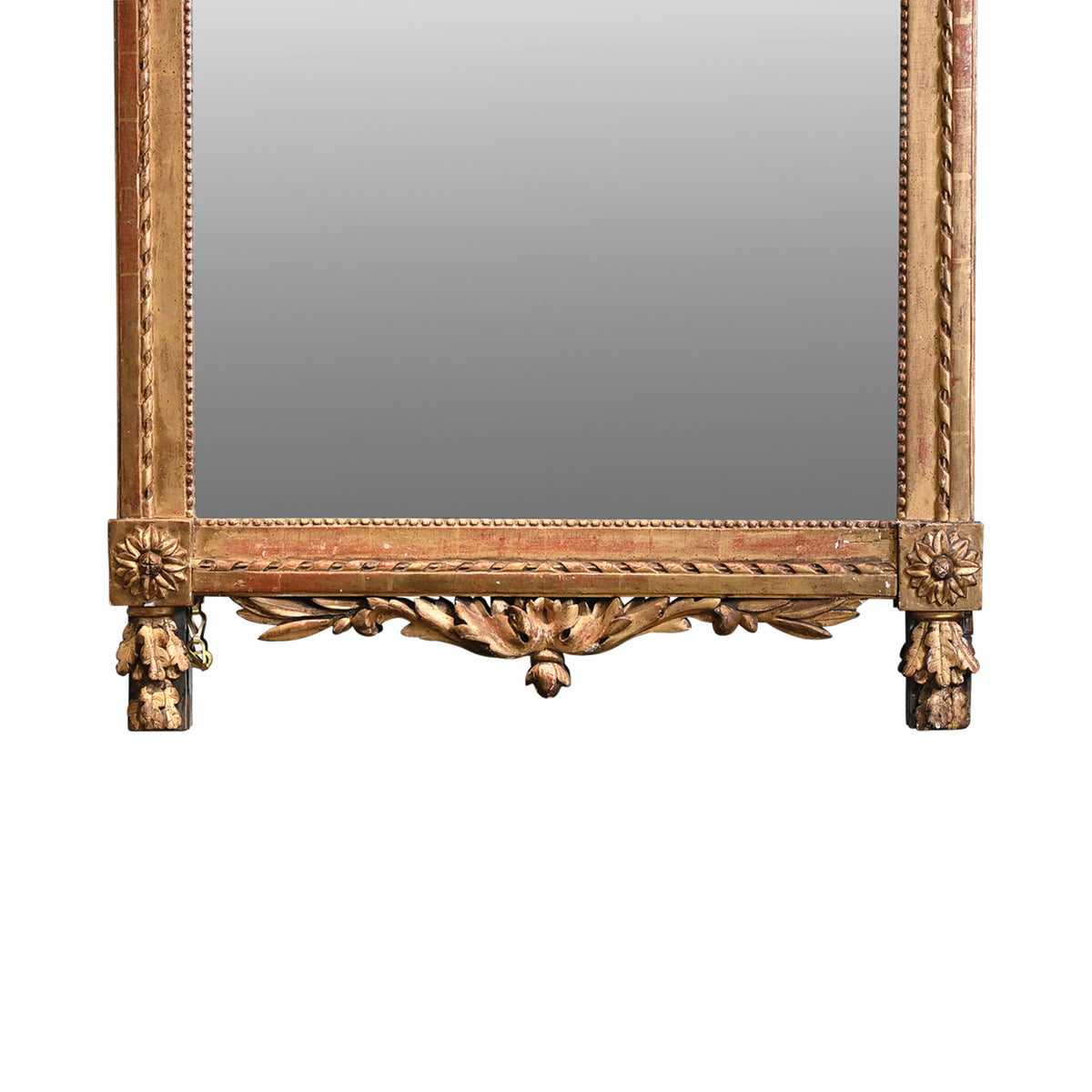 Late 18th Century French Large Gilt Mirror