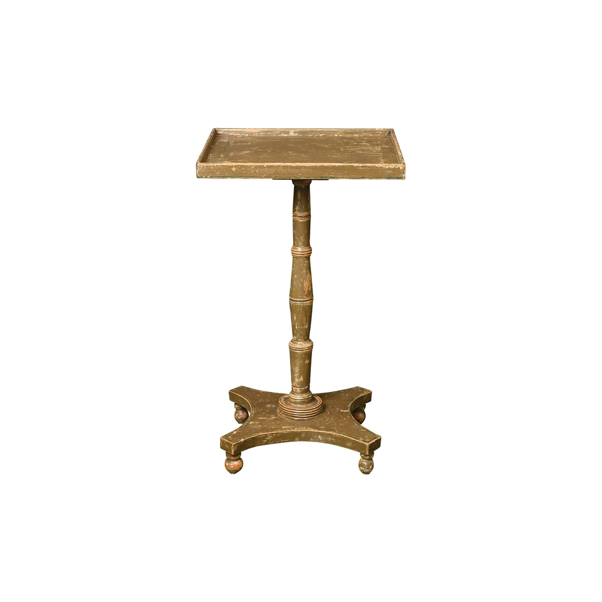 Green Painted Country English Regency Table