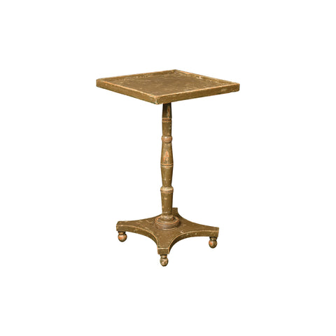 Green Painted Country English Regency Table