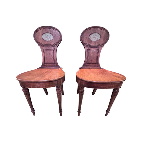 Pair of 19th Century Hall Chairs