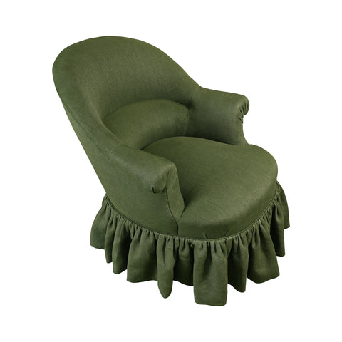 Late 19th Century Napoleon III-Style Library Chair