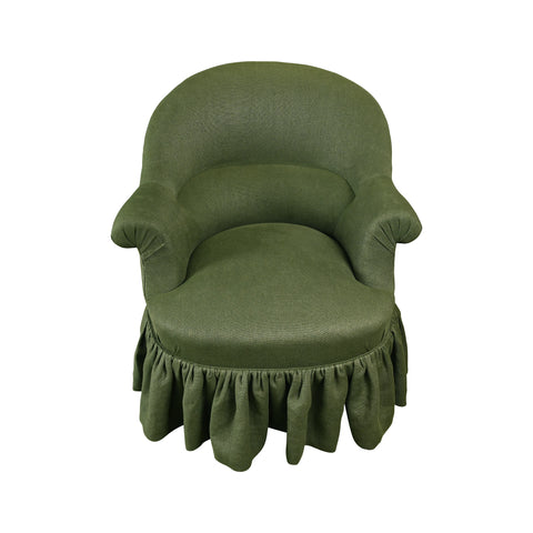 Late 19th Century Napoleon III-Style Library Chair