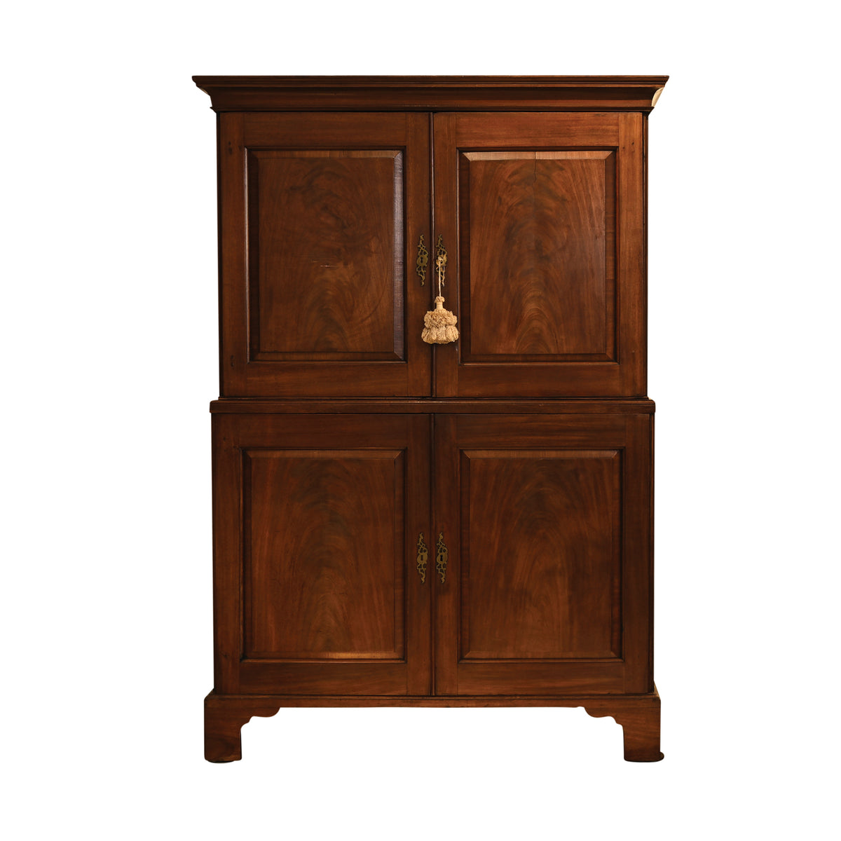 English George III Mahogany Linen Press