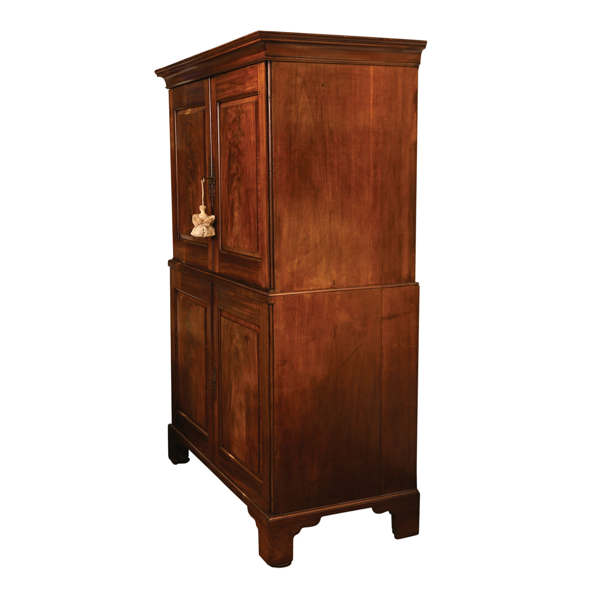 English George III Mahogany Linen Press