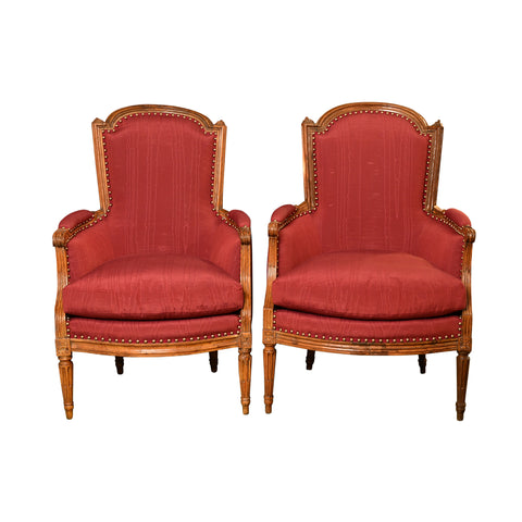 Pair of Louis XVI Bergeres