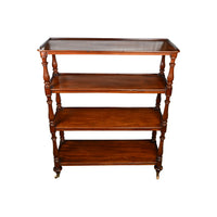 19th C. English Mahogany Etagere