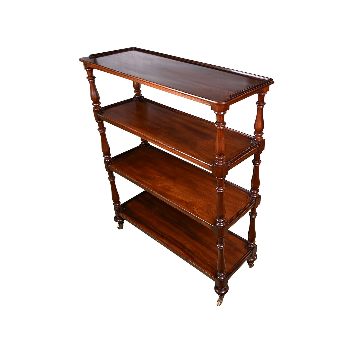 19th C. English Mahogany Etagere
