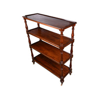 19th C. English Mahogany Etagere