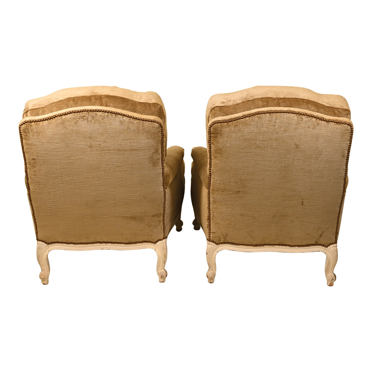 Pair of Vintage Louis XV-Style Armchairs