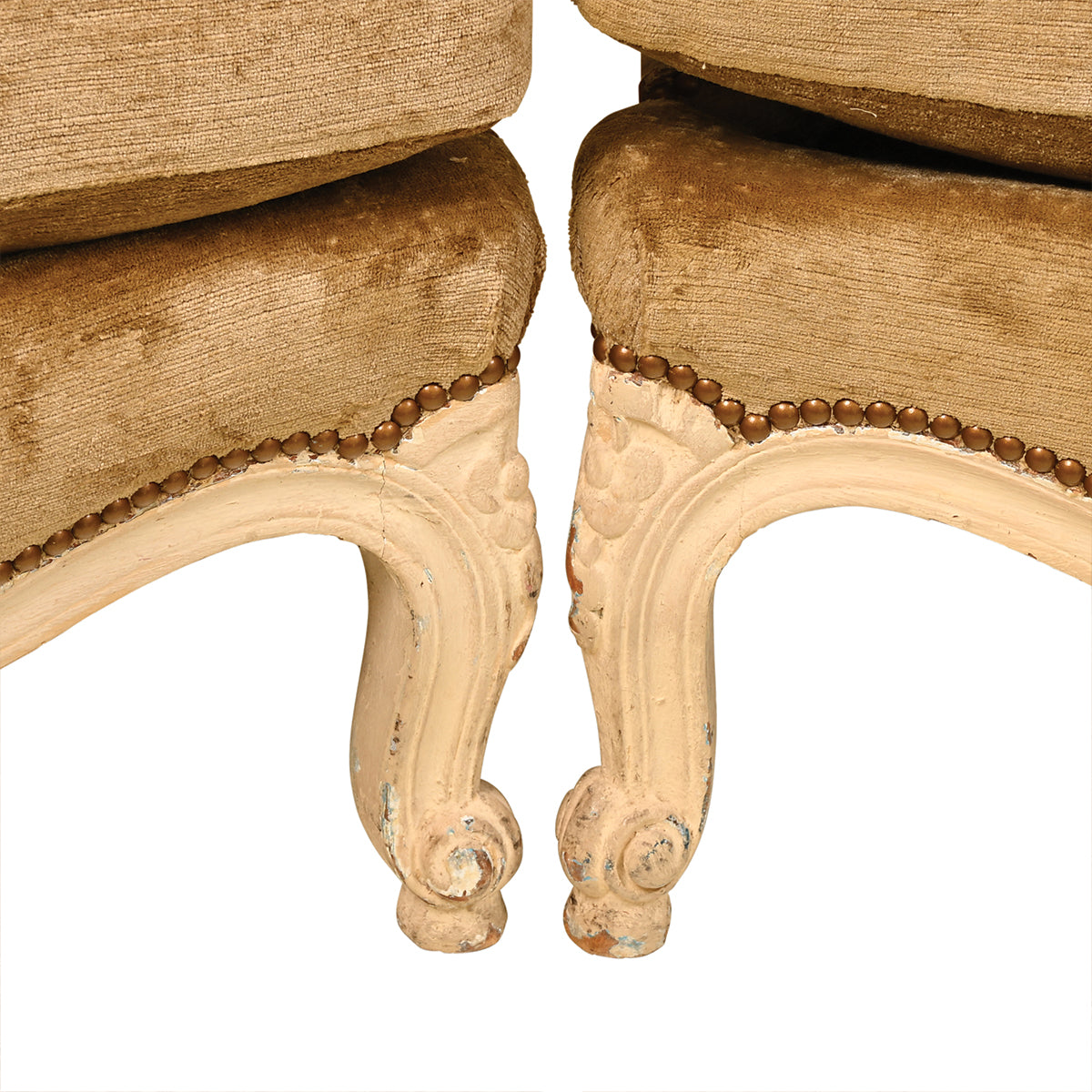 Pair of Vintage Louis XV-Style Armchairs