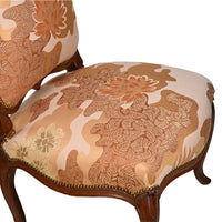 Pair of French 18th Century Carved Walnut Louis XV Side Chairs