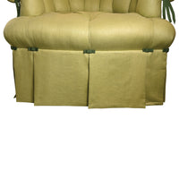 Pair of Deeply Tufted Armchairs in The Style of Syrie Maugham