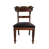 Pair of Mahogany and Gilt 19th Century Baltic Chairs