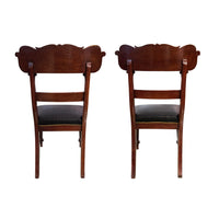 Pair of Mahogany and Gilt 19th Century Baltic Chairs