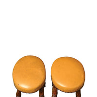 Pair of 19th Century English Elm Stools