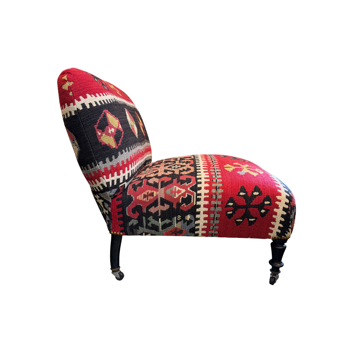 Pair of Napoleon III-Style Slipper Chairs