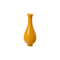 Set of 5 Vintage Peking Glass Vases in Yellow