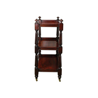 English Petite Mahogany Butler's Trolley