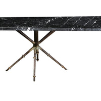 Pierre Lottier Brass, Iron and Marble Dining Table
