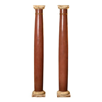 Pair of 19th Century Faux Painted Columns