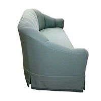 Vintage Curved Sofa with Channeled Back