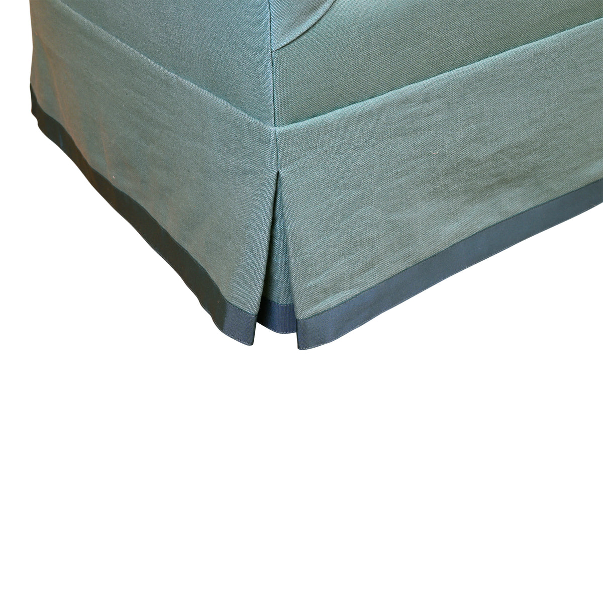 Vintage Curved Sofa with Channeled Back