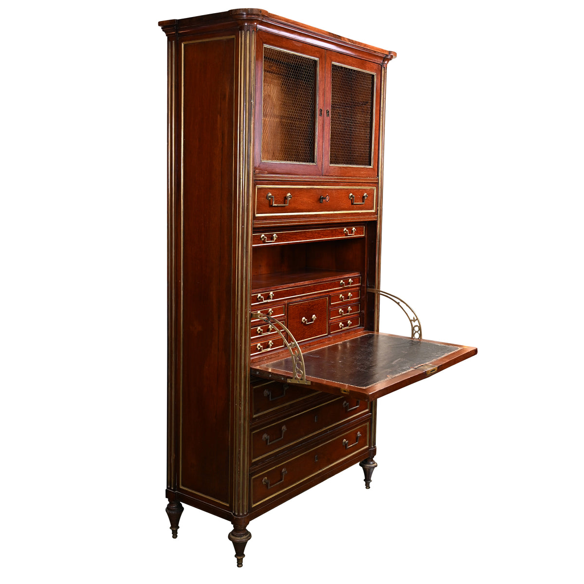 Fine French Directoire Mahogany Secretaire Abbattant