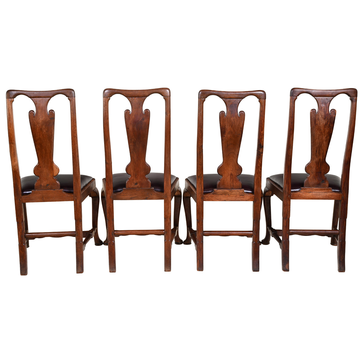 Set of Four 18th Century Carved Walnut Sidechairs