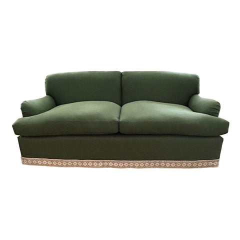 Vintage English Style Roll Arm Sofa