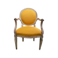 Early 19th c. White Painted Swedish Chair