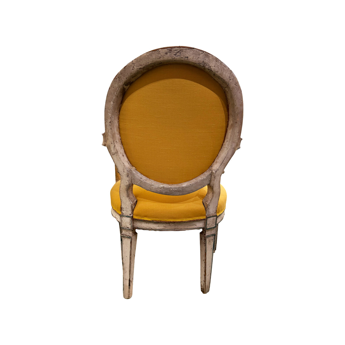 Early 19th c. White Painted Swedish Chair