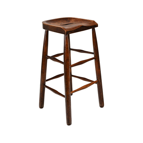 Tall Wooden Stool  with Slot in Seat