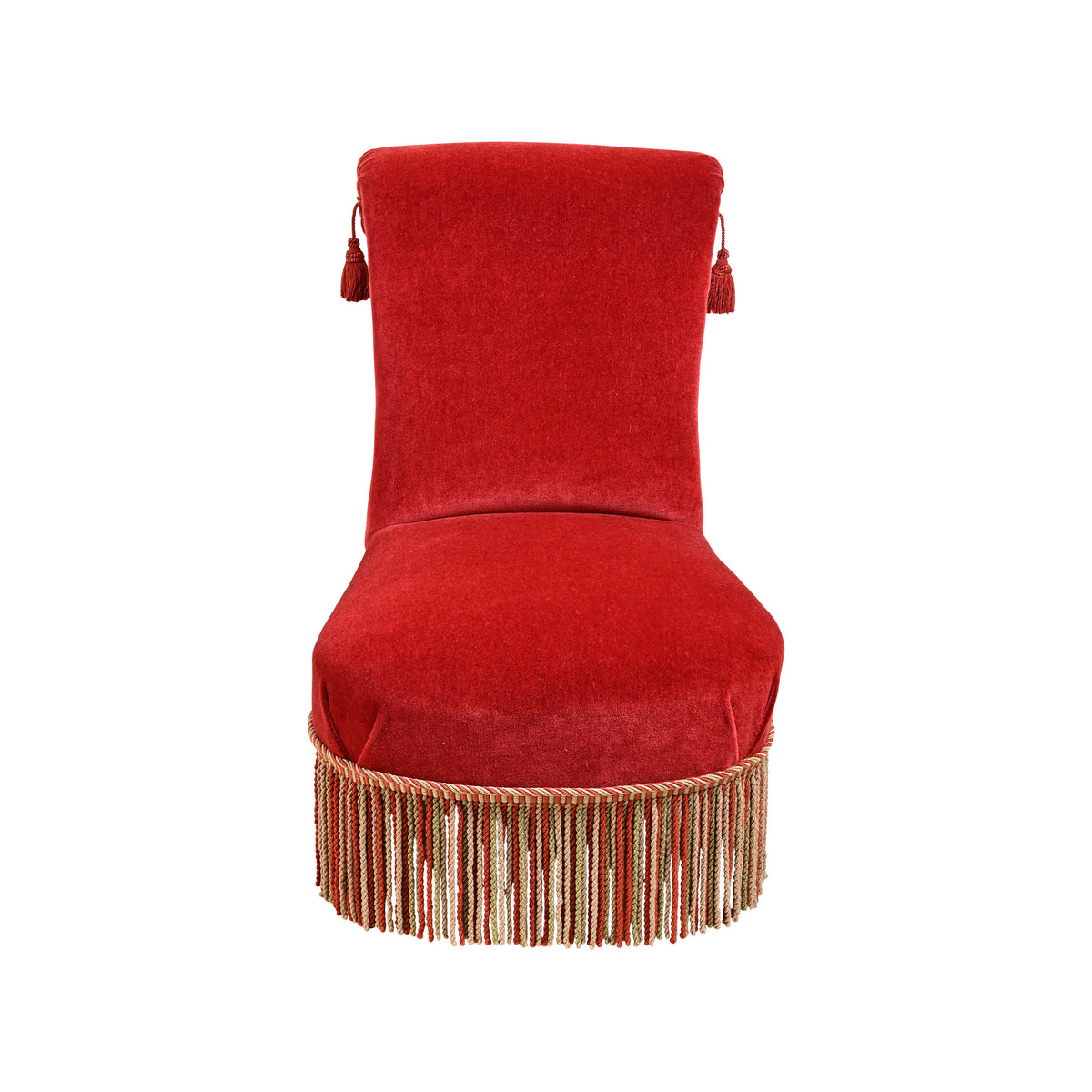 French Napoleon III-Style Slipper Chair