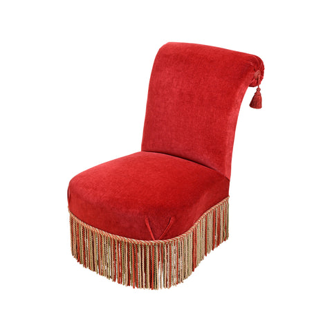 French Napoleon III-Style Slipper Chair
