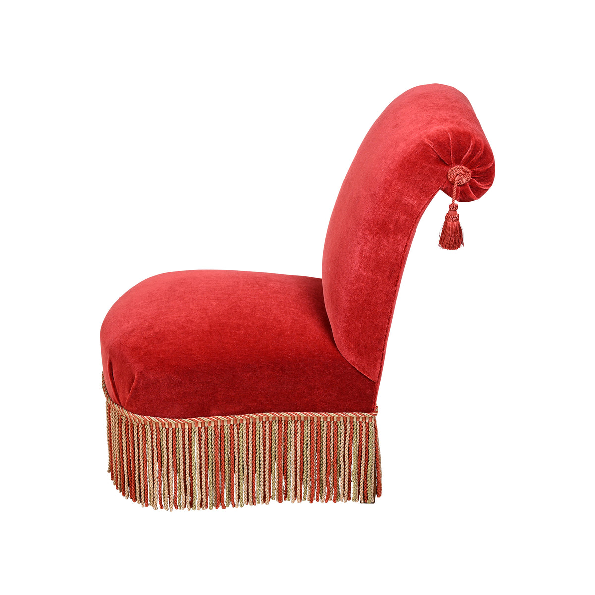 French Napoleon III-Style Slipper Chair