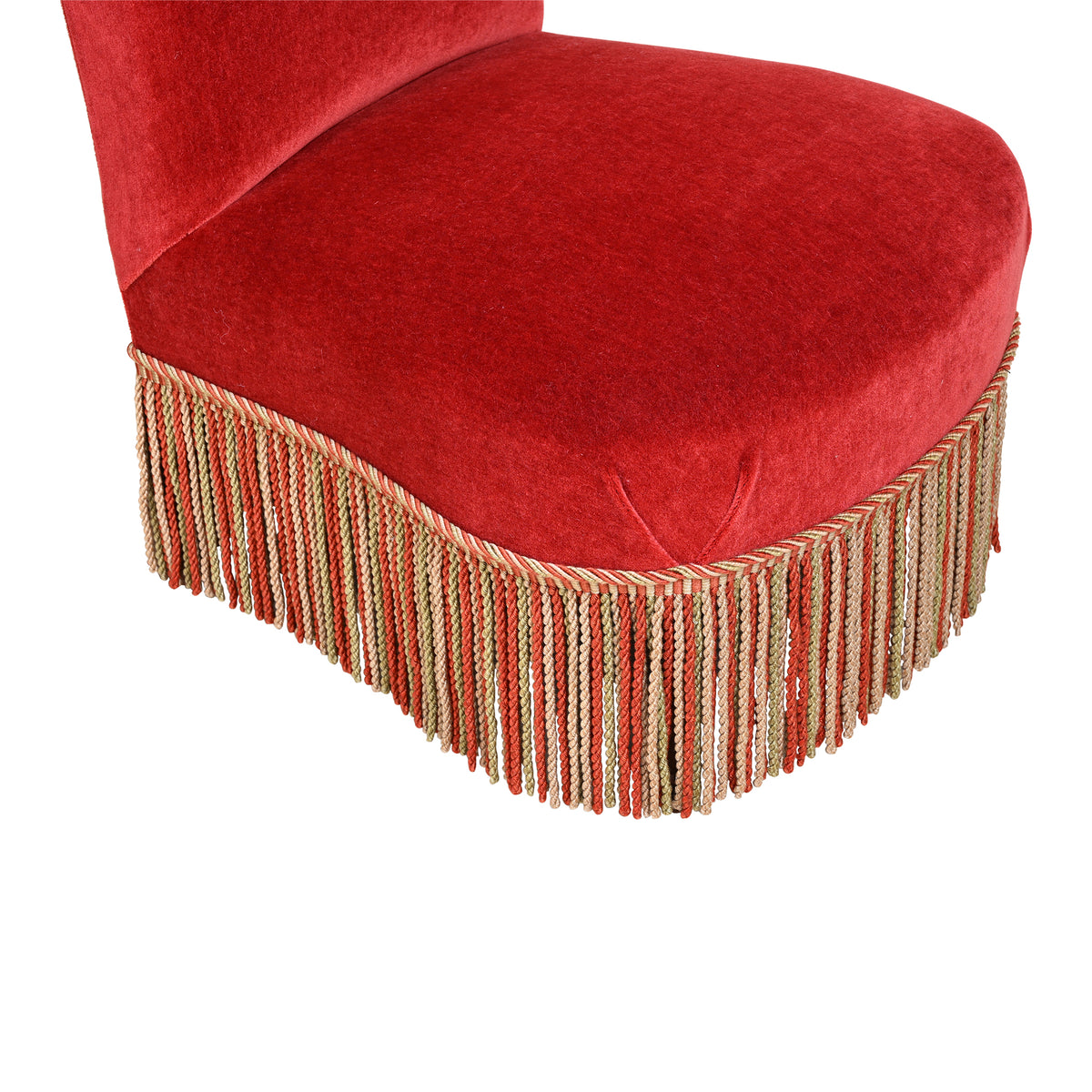 French Napoleon III-Style Slipper Chair